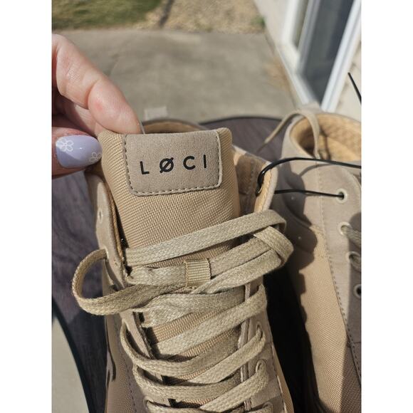 LØCI Ten Sand High-Top Sneakers Niemann Marcus Quiet Luxury Streetwear Style
